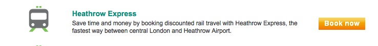 Heathrow Express train tickets