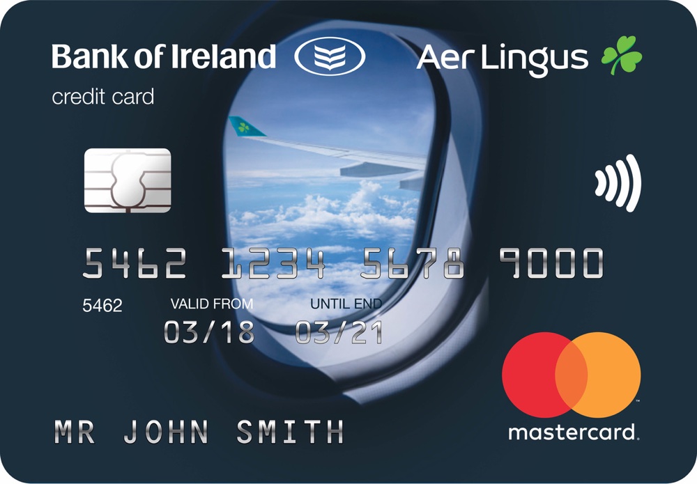 The Aer Lingus credit card offered in partnership with Bank of Ireland