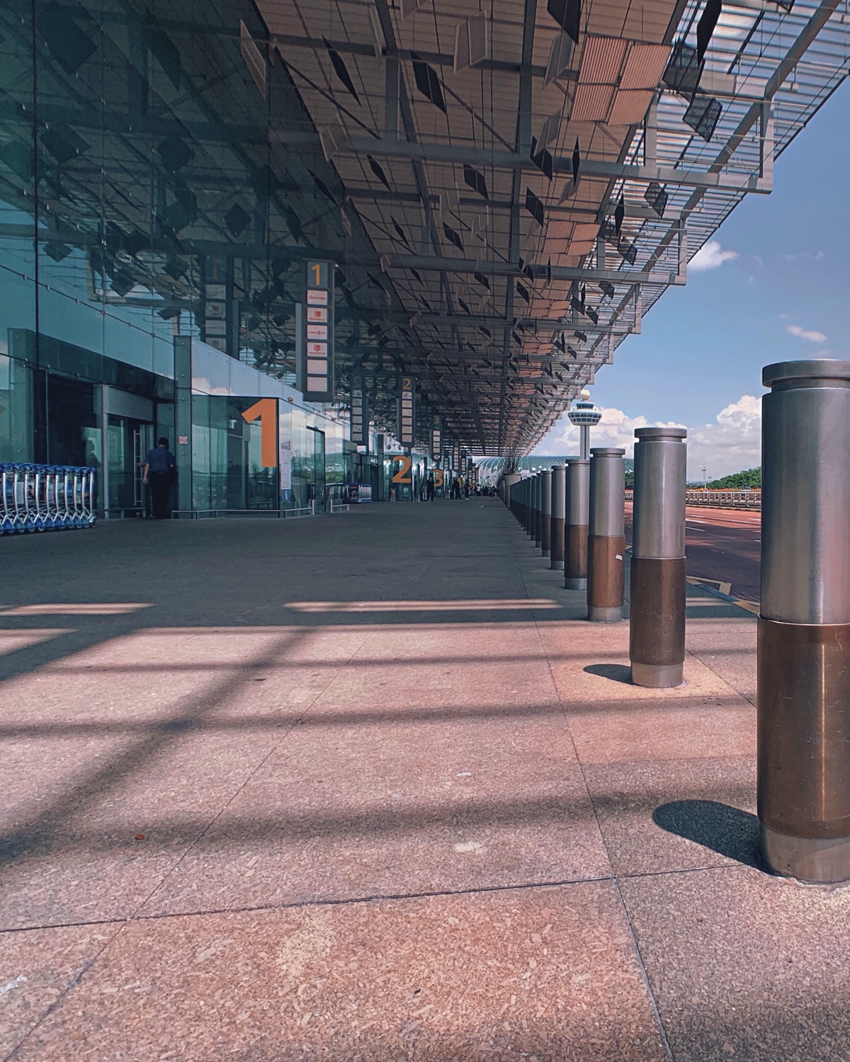 deserted airport