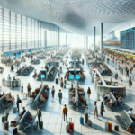 DALL·E-2023-11-23-13.24.29-A-bustling-modern-airport-scene-capturing-a-wide-panoramic-view.-The-scene-includes-a-variety-of-passengers-of-different-descents-and-genders-each-